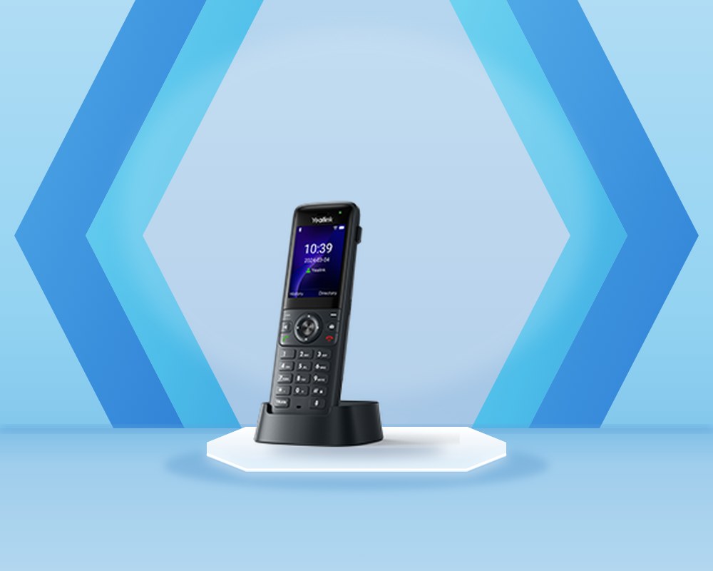 Yealink AX83H Wi-Fi handset with a color screen and keypad